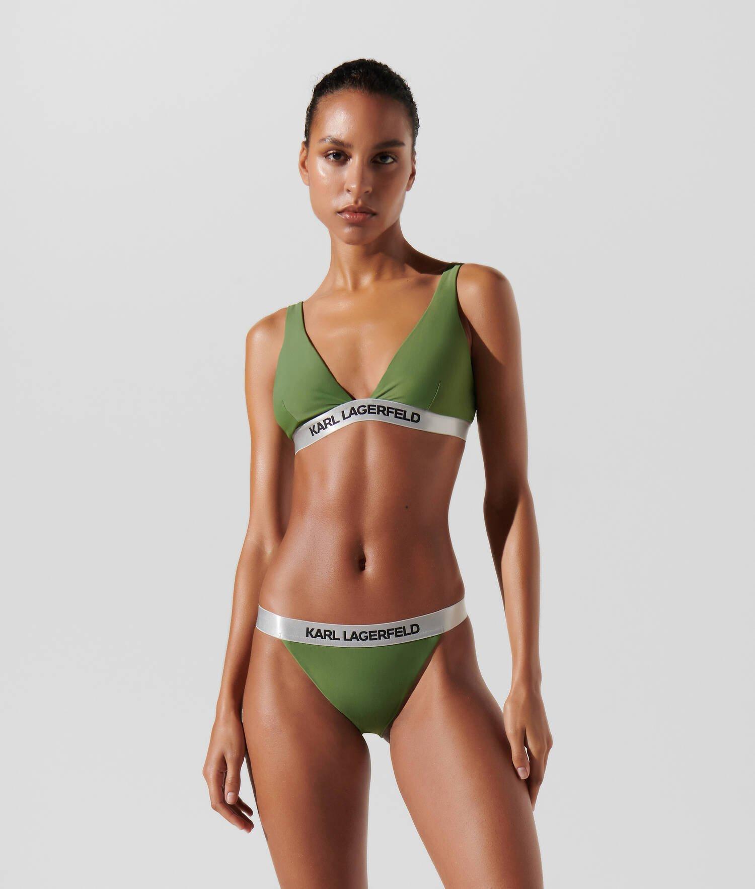 KARL LOGO TRIANGLE BIKINI TOP Product Image