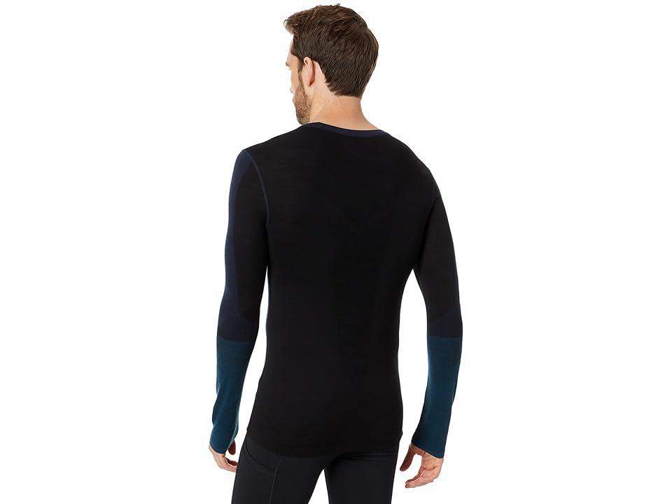 Smartwool Men's Intraknit Thermal Merino Colorblock Crew Base Layer To - XXL - Black / Winter Moss Product Image