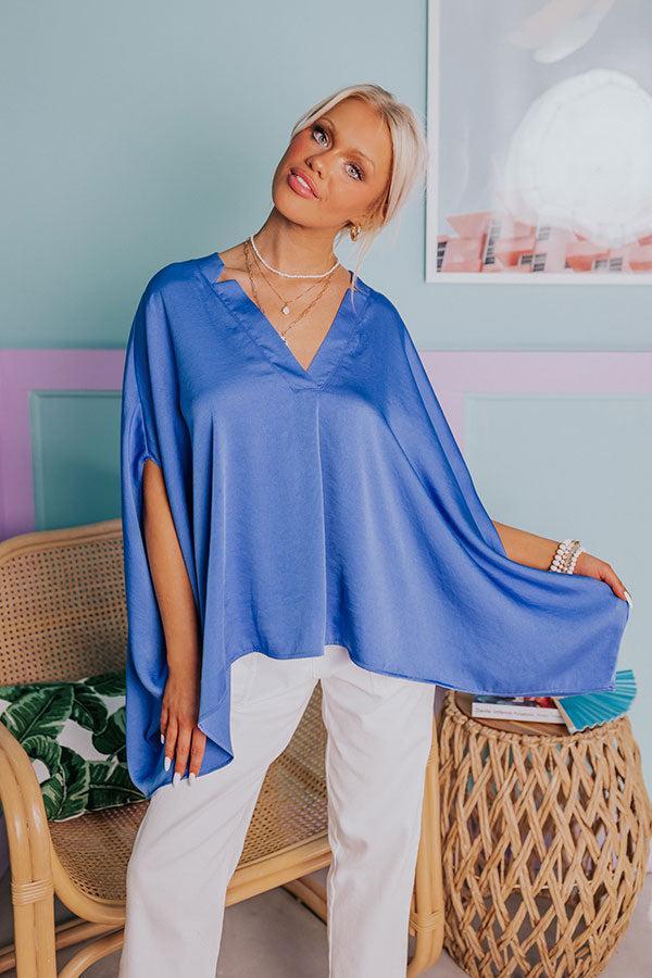 Blissful Beginnings Shift Top In Ocean Blue Product Image