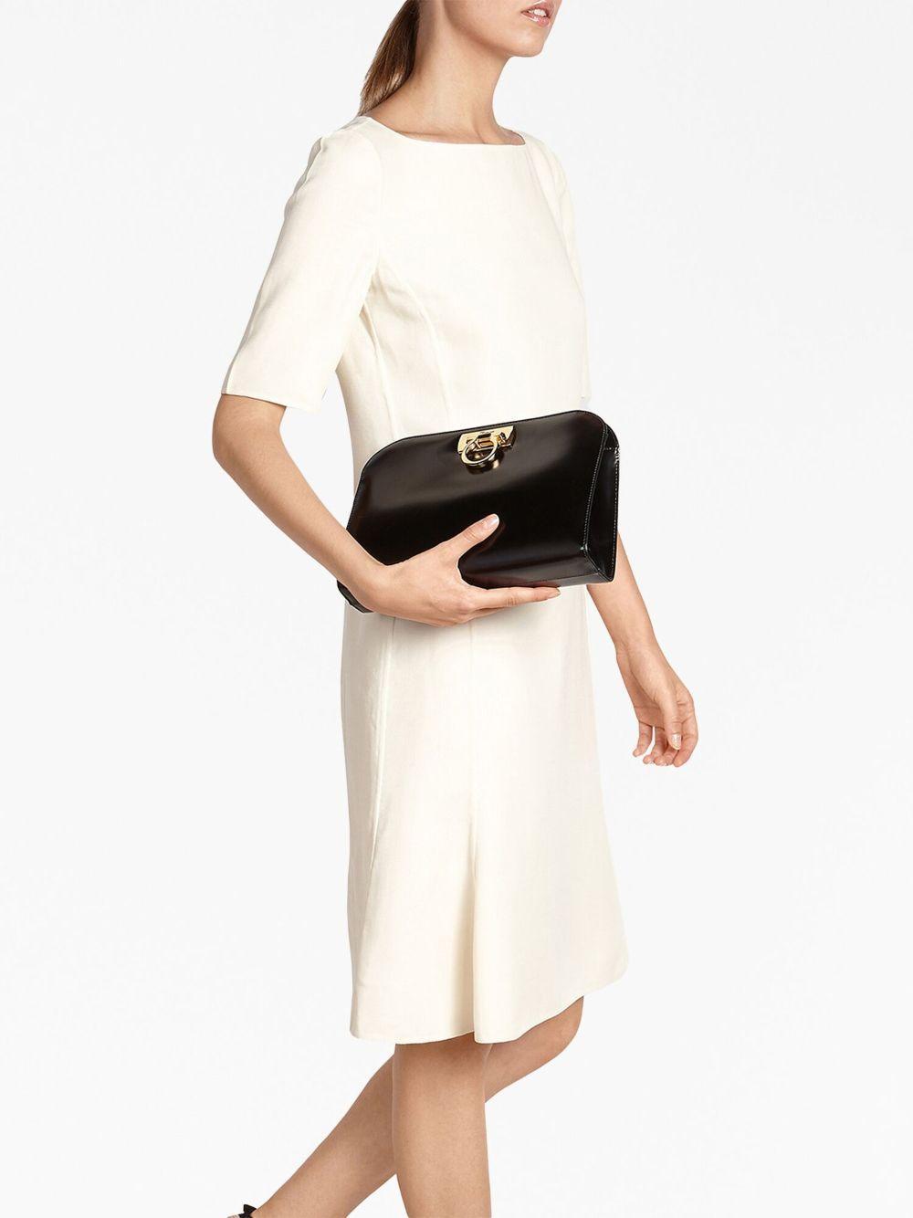 Diana Leather Clutch In Black Product Image