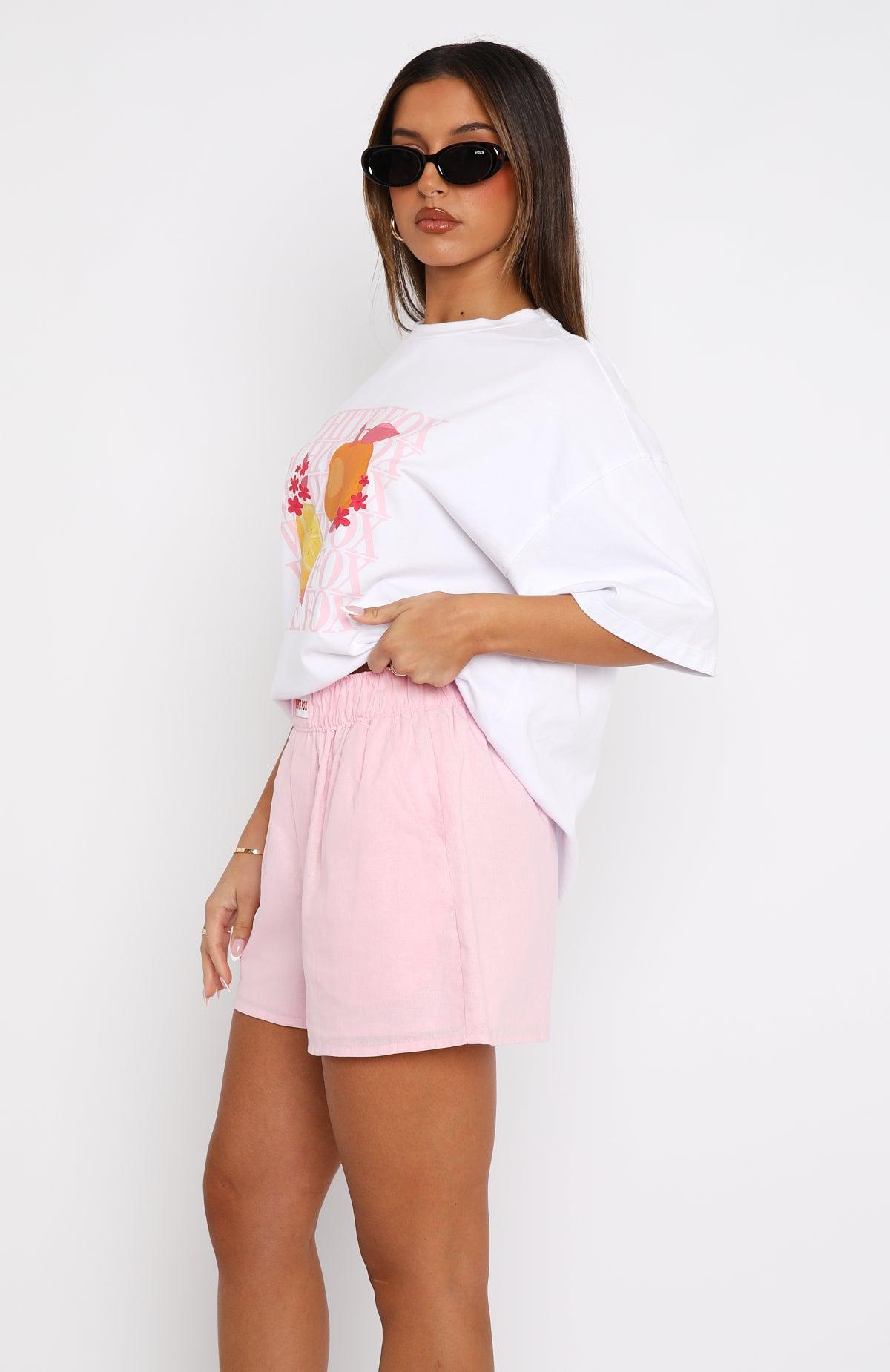 Nothing But Love Shorts Pink Product Image