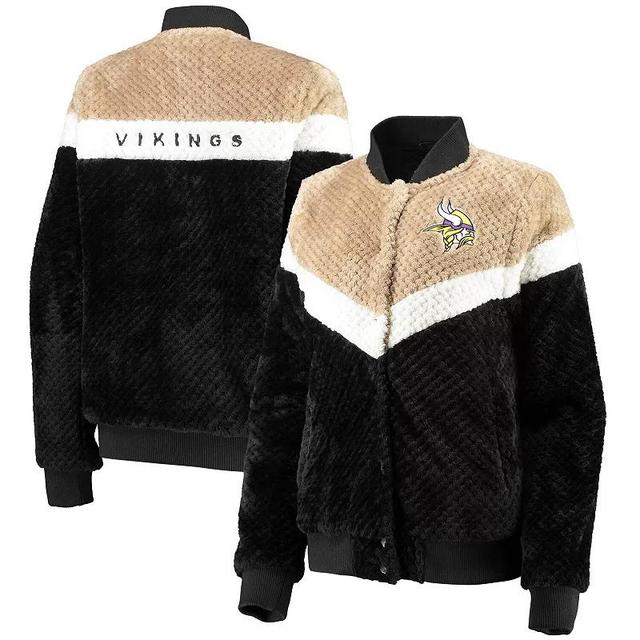 Womens G-III 4Her by Carl Banks /Cream Minnesota Vikings Riot Squad Sherpa Full-Snap Jacket Product Image