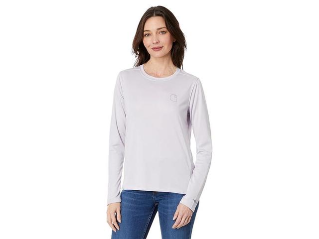 Carhartt Force Sun Defender Lightweight Long Sleeve Graphic T-Shirt (Lilac Haze) Women's Clothing Product Image