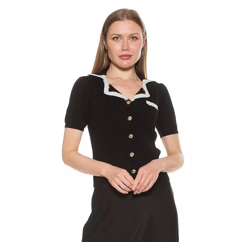 Alexia Admor Womens The Kith Camp Shirt - Black product image