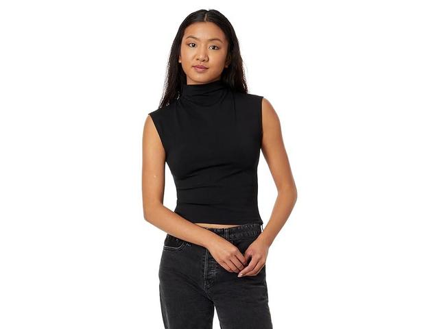 Madewell Funnel Neck Muscle Tee (True ) Women's Clothing Product Image