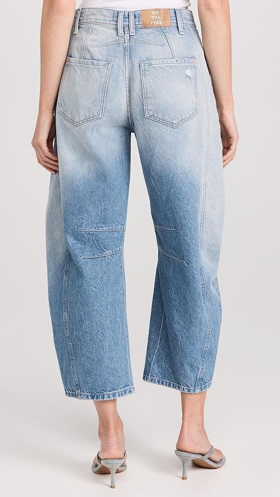 Free People Good Luck Mid-Rise Barrel Jeans | Shopbop Product Image