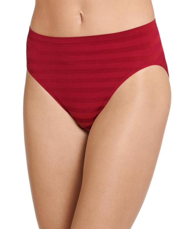 Womens Jockey Comfies Matte & Shine Seamless Hi-Cut Panty 1306 Product Image