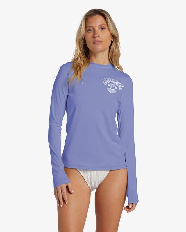 Core Loose Fit Long Sleeve Surf Tee - Cosmic Blue Female Product Image