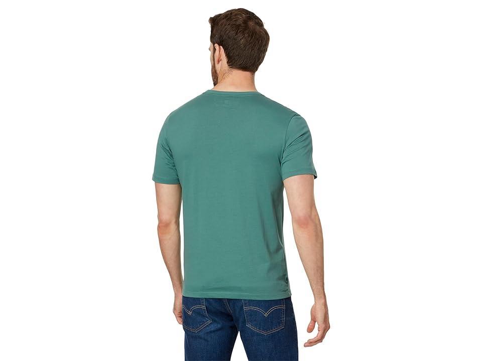 Timberland Linear Logo Short Sleeve Tee (Sea Pine) Men's T Shirt Product Image