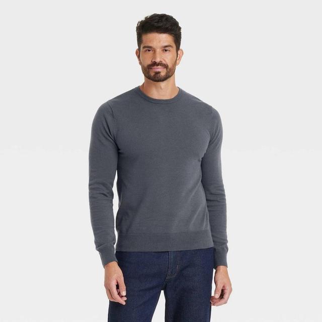 Mens Soft Knit Crewneck Pullover Sweater - Goodfellow & Co L Product Image