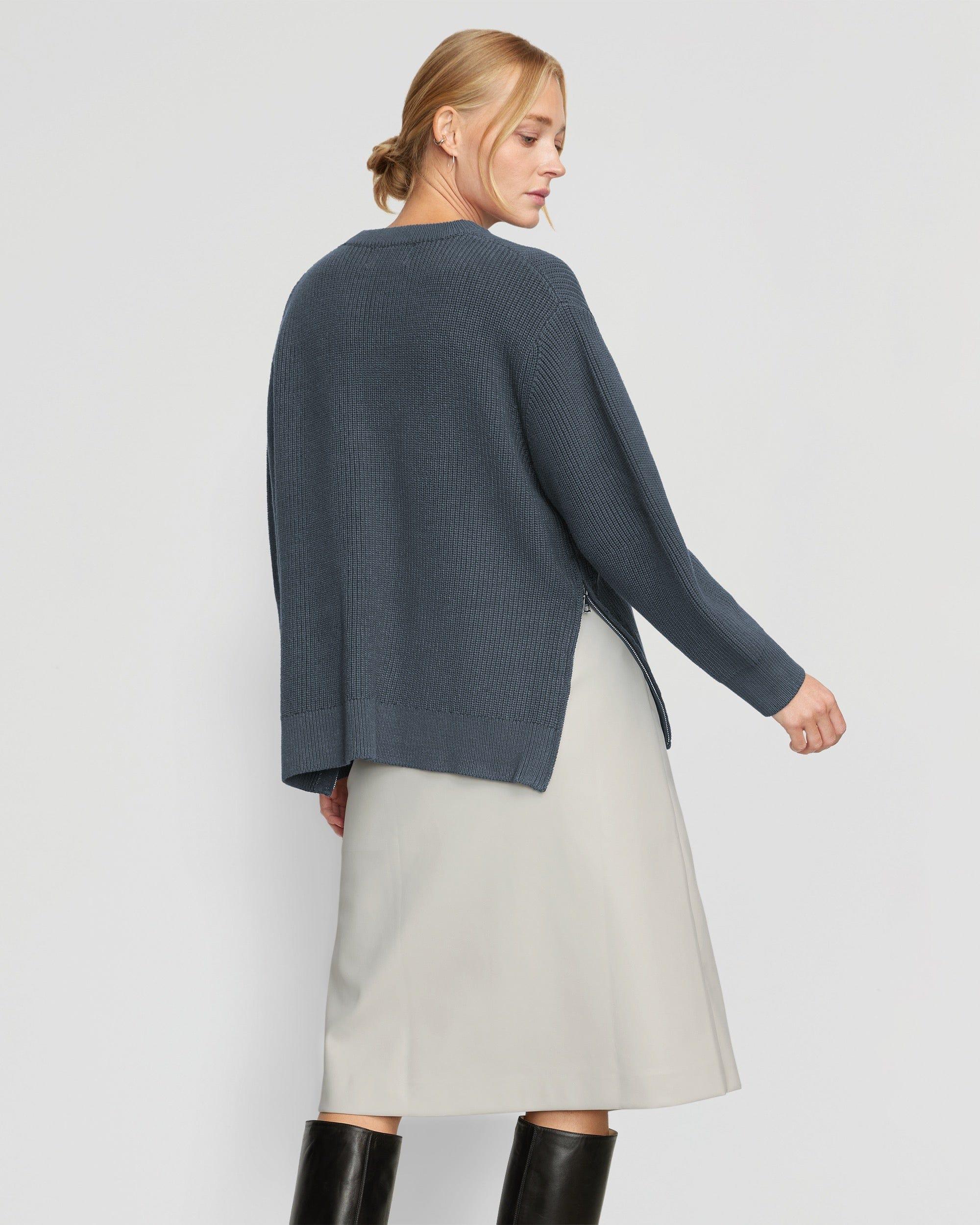 Tate Organic Cotton Side-Zip Sweater Product Image