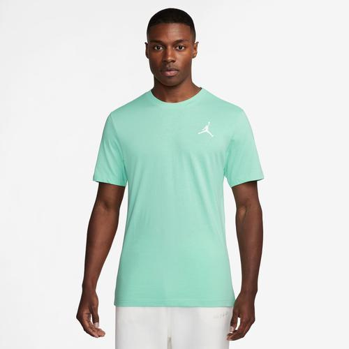 Jordan Mens Jordan Jumpman Embroidered T-Shirt - Mens Emerald Rise/White Product Image