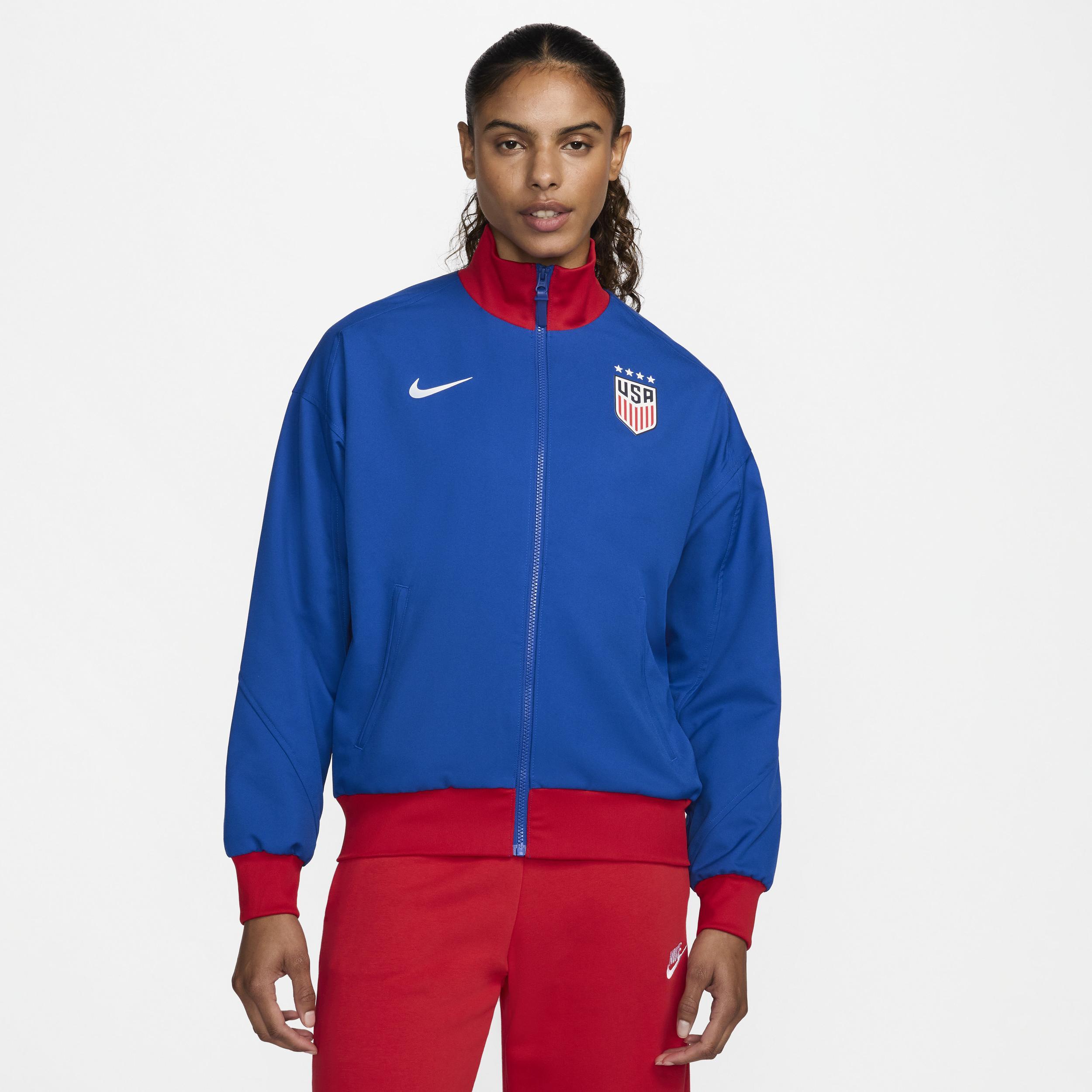 Nike Womens Royal Uswnt 224 Strike Anthem Full-Zip Jacket Product Image