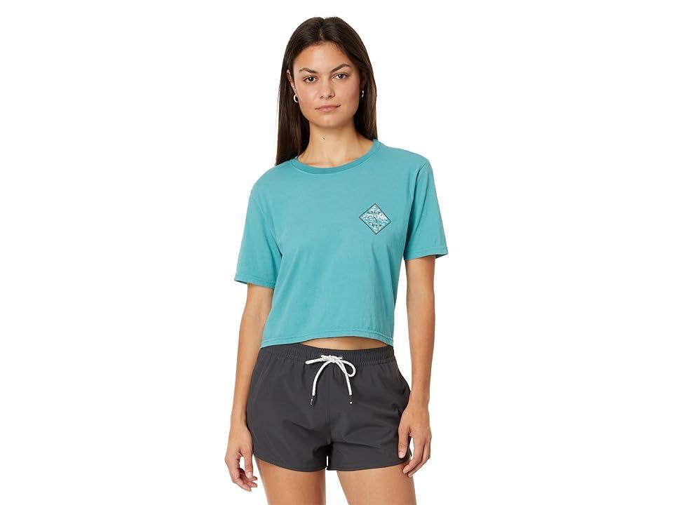 Salty Crew Tippet Fill Crop Tee Women's Clothing Product Image