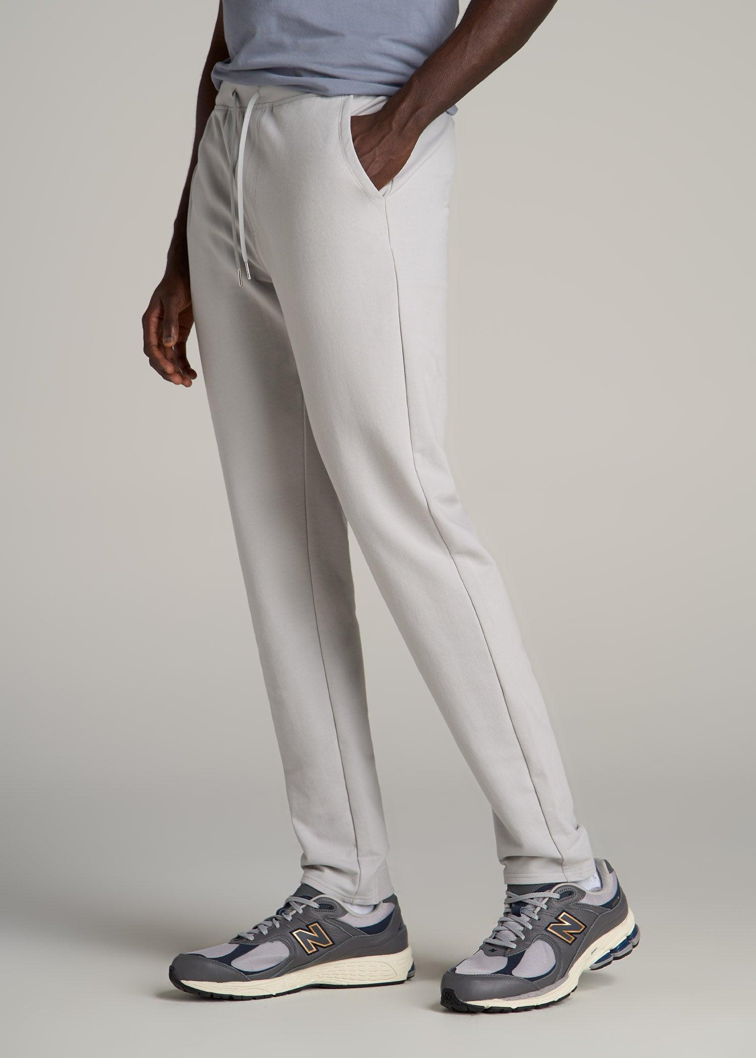 Microsanded French Terry Sweatpants For Tall Men in Light Grey Male Product Image