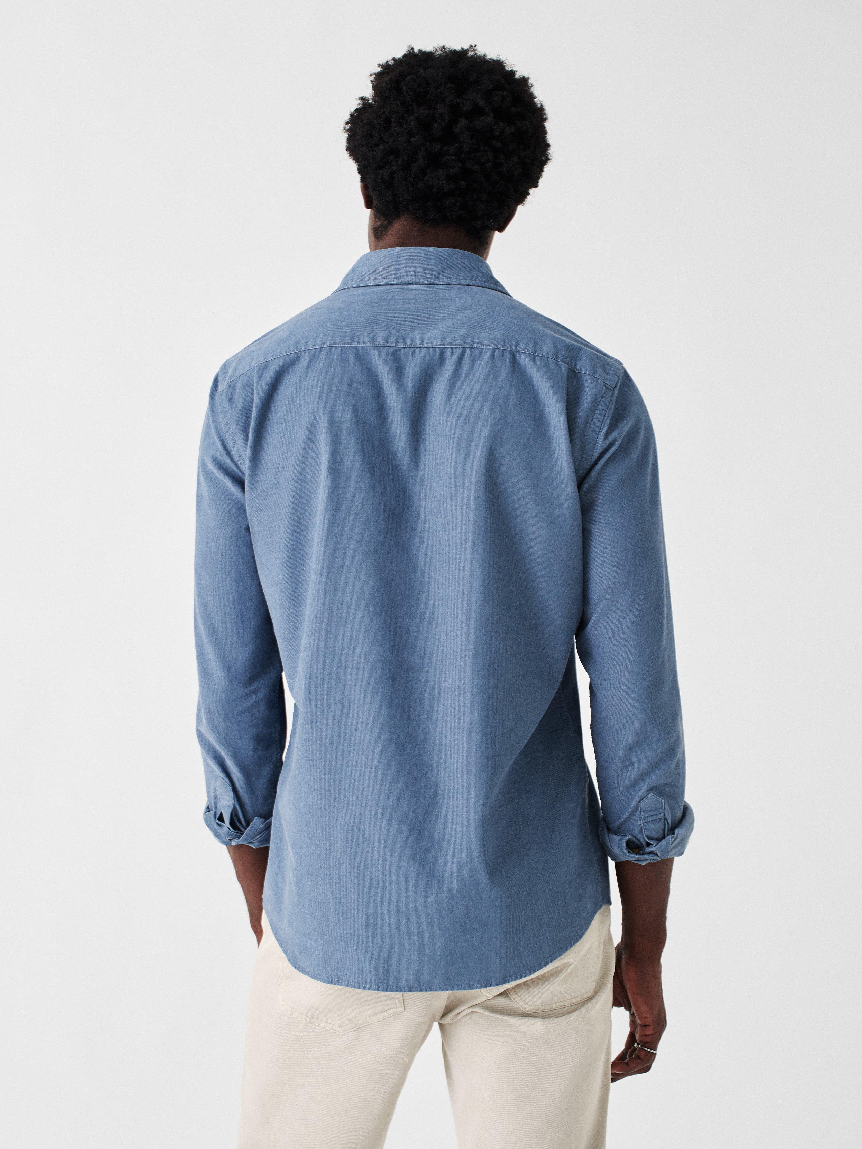 Stretch Corduroy Shirt - Deep Marine Male Product Image