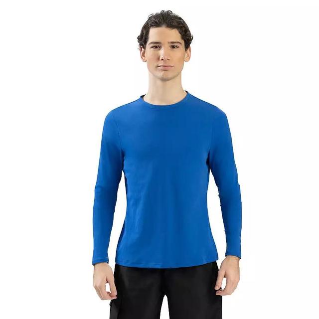 Mens Dolfin Solid Long Sleeve UPF 50+ Crewneck Swim Rash Guard Shirt Product Image