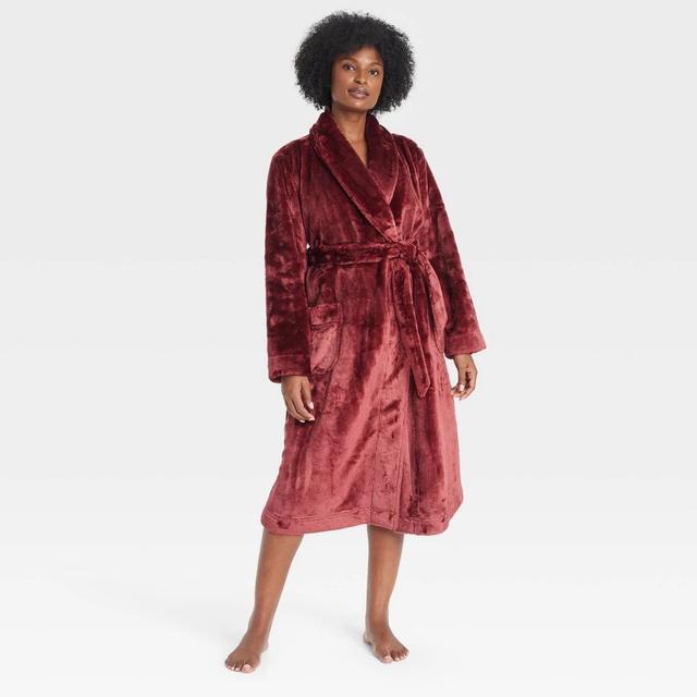 Womens Plush Robe - Auden Red XS/S Product Image