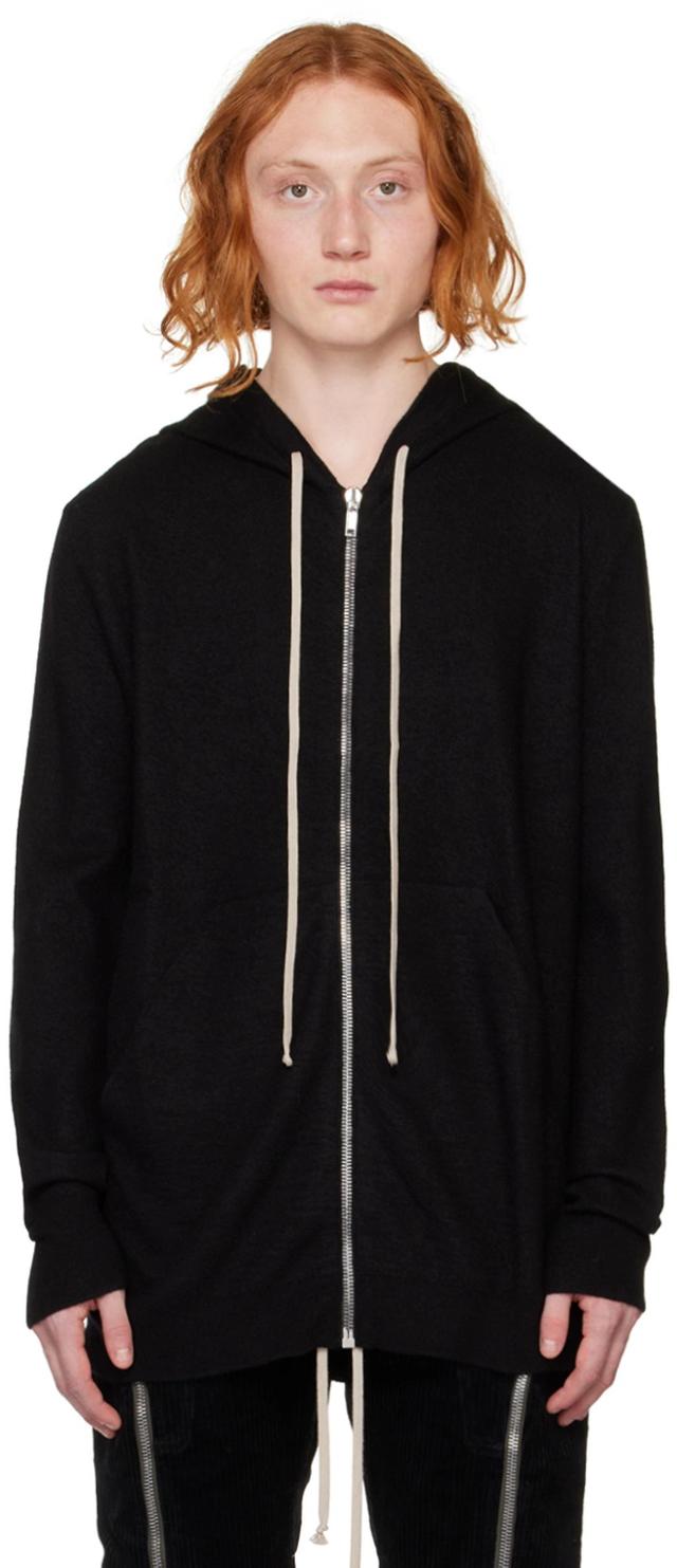 Black Zip-up Hoodie Product Image