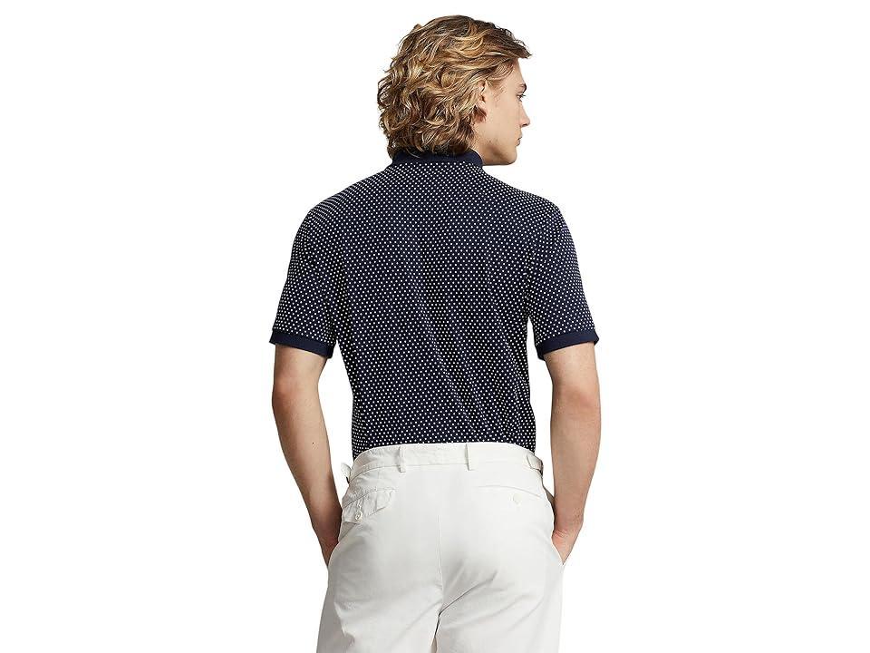 Polo Ralph Lauren Classic Fit Dot Soft Cotton Polo Shirt (Preppy Dot/Refined ) Men's Short Sleeve Knit Product Image