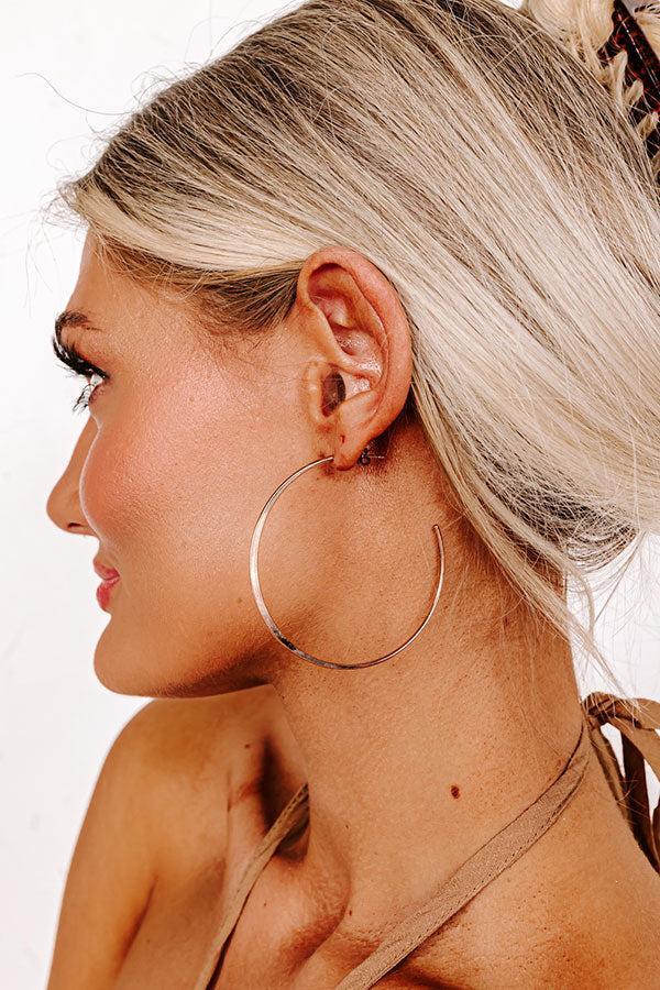 Drama Queen Hoop Earrings in Rose Gold Product Image