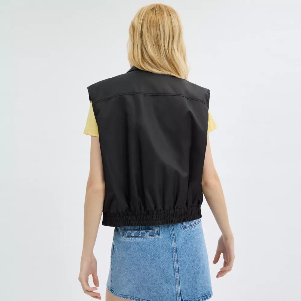 Cropped Vest In Recycled Nylon Product Image