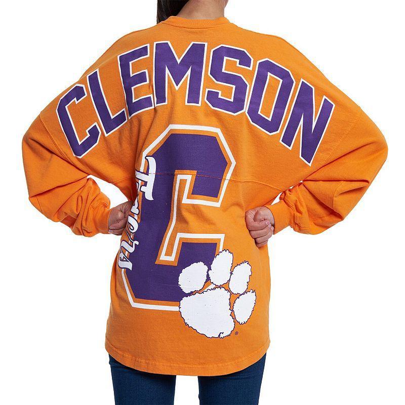 Womens Orange Clemson Tigers Loud n Proud Spirit Jersey T-shirt Product Image