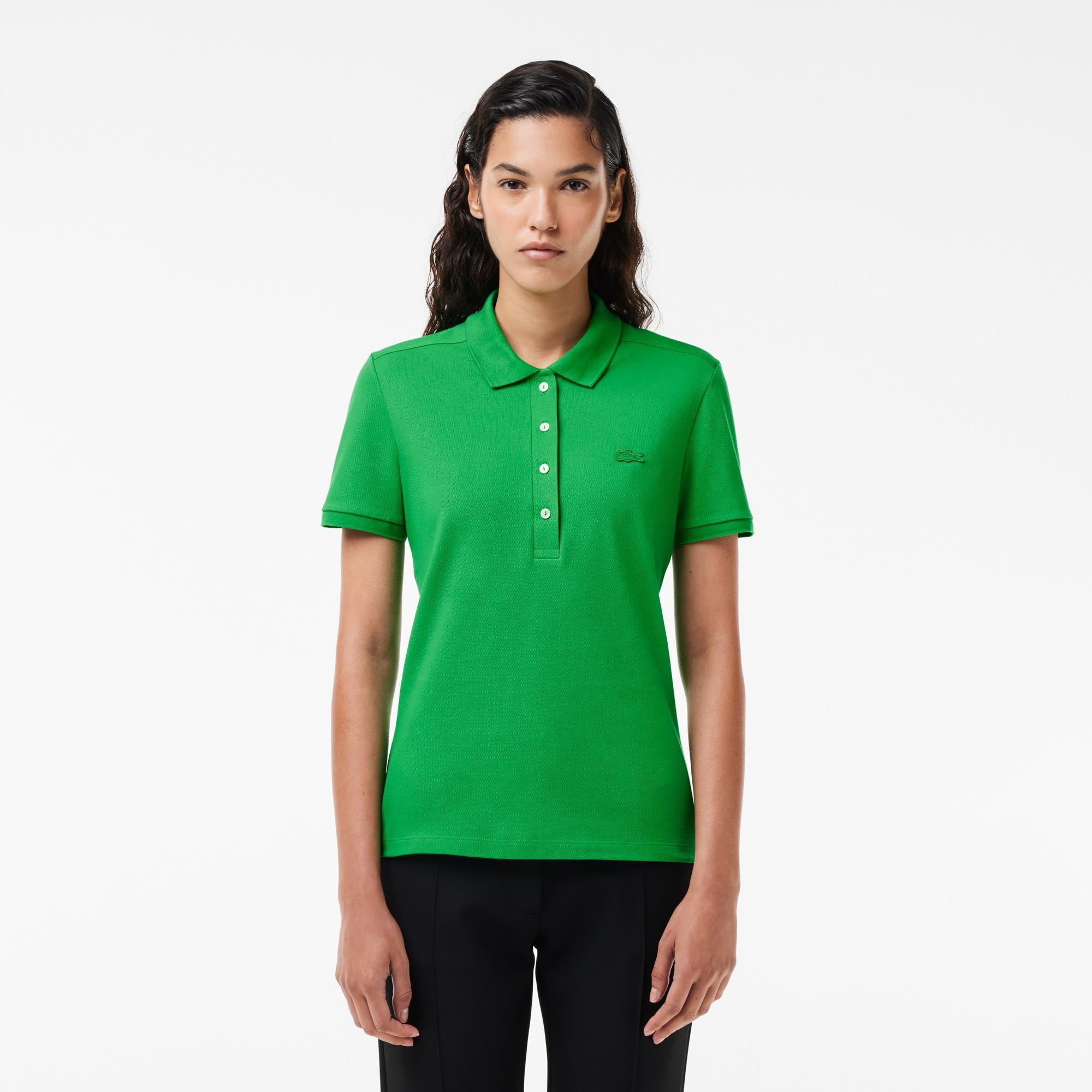 Women's L.12.D Slim Fit Stretch Mini Piqué Polo Product Image