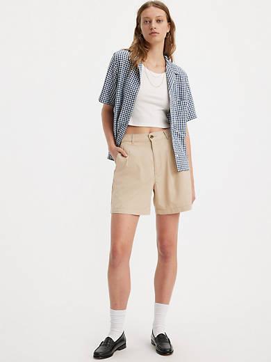 Pleated Women's Trouser Shorts Product Image