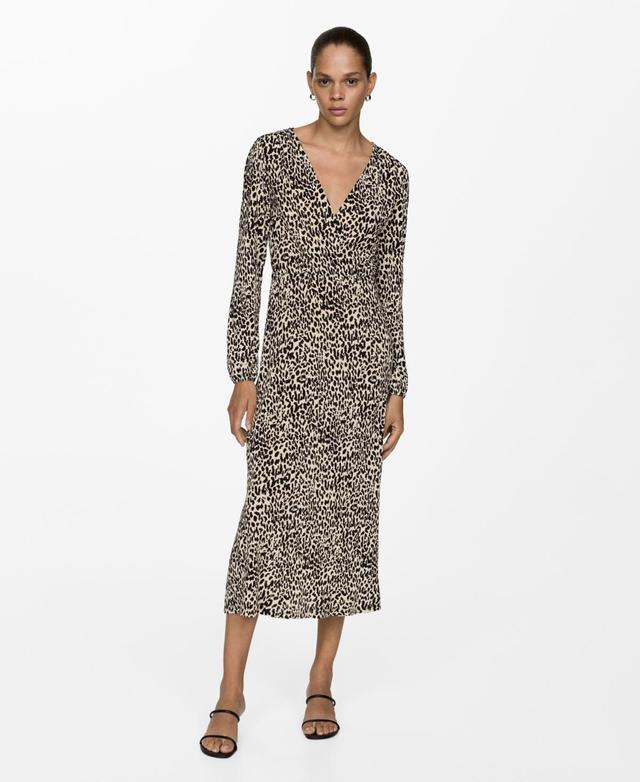 Mango Womens Leopard Gown Product Image