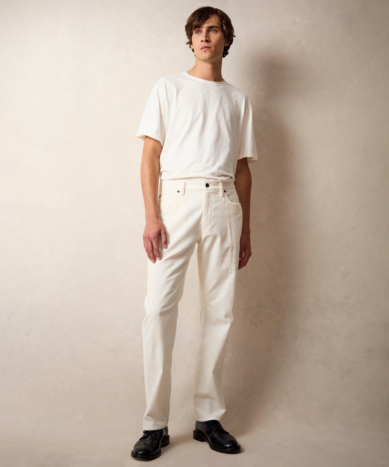 Vintage Straight Fit 5-Pocket Corduroy Pant in Bisque Product Image