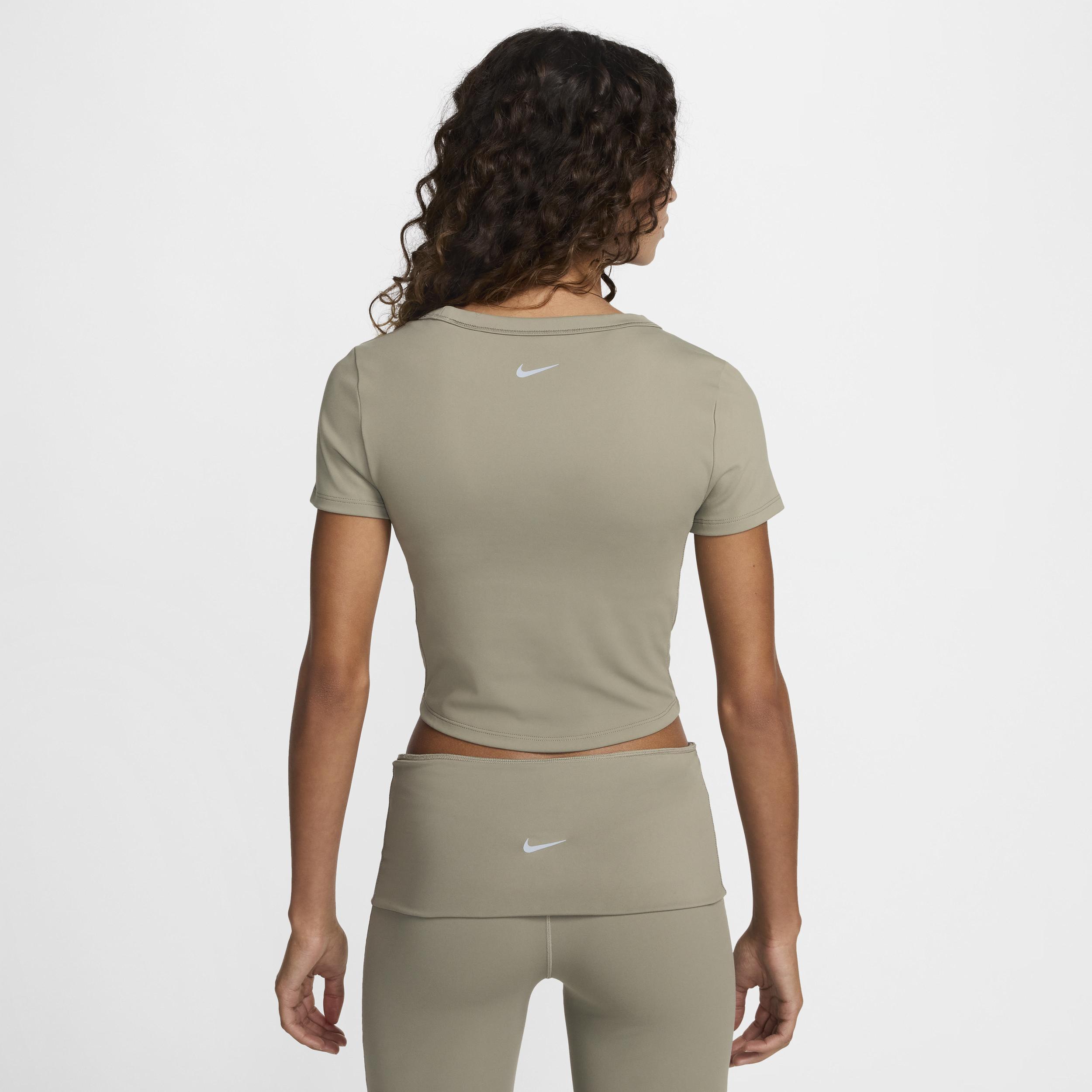 Nike Women's One Fitted Dri-FIT Short-Sleeve Cropped Top Product Image