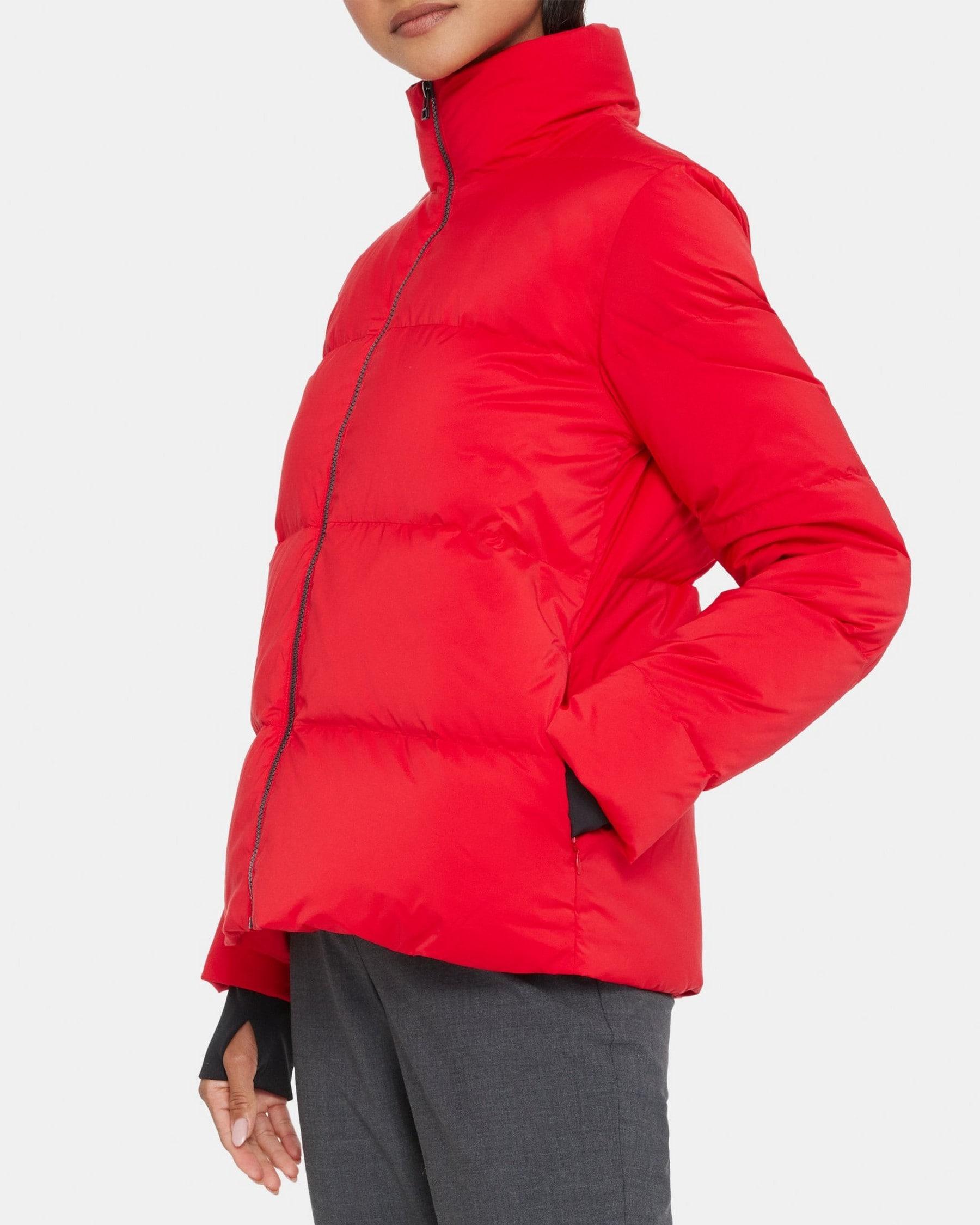 Stand-Collar Puffer Coat in City Poly Product Image