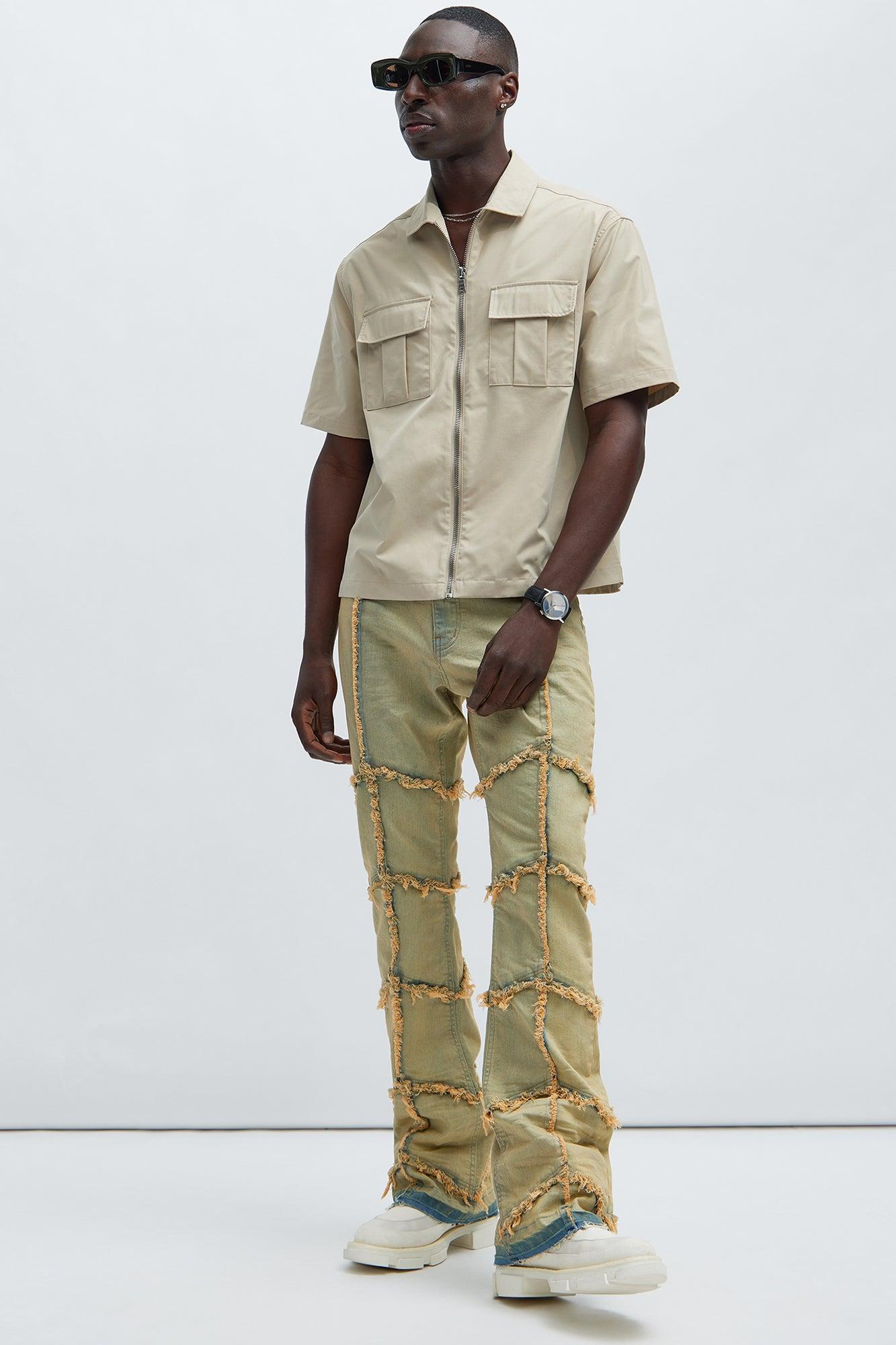 Fulton Zip Shirt - Taupe Product Image