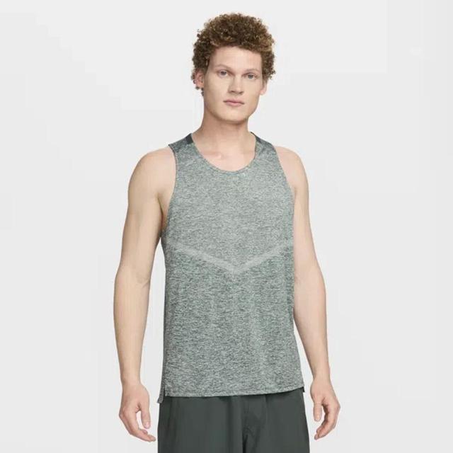 Men's Rise 365 Dri-fit Running Tank Top In Green Product Image