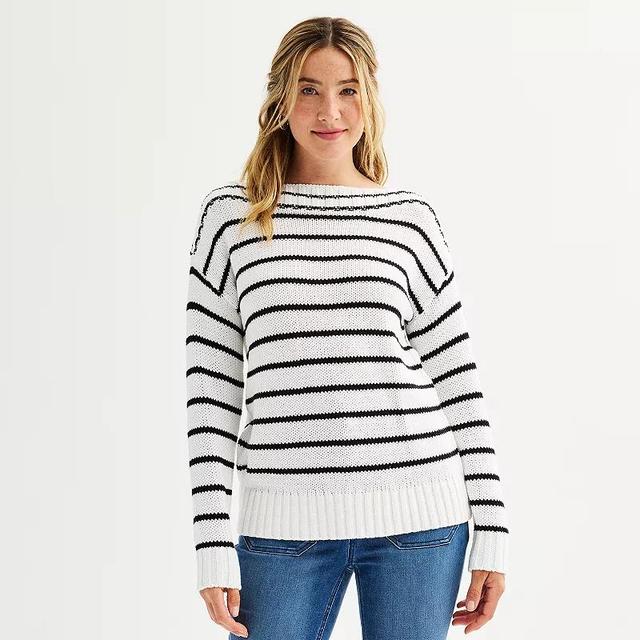 Womens Sonoma Goods For Life Boatneck Pullover Sweater Product Image