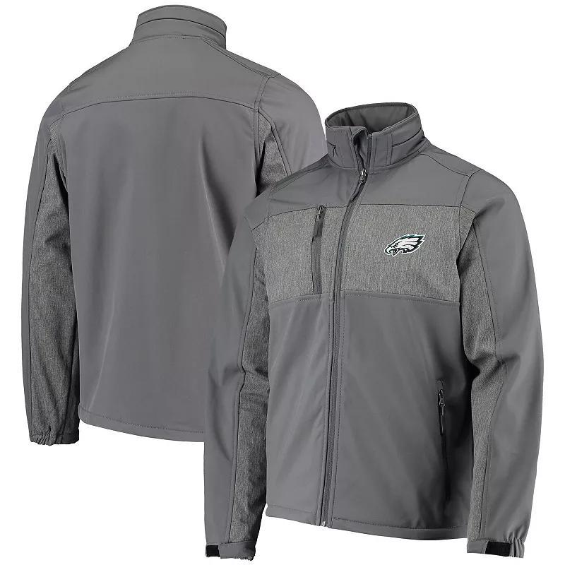 Mens Dunbrooke Graphite Los Angeles Rams Circle Zephyr Softshell Full-Zip Jacket Product Image