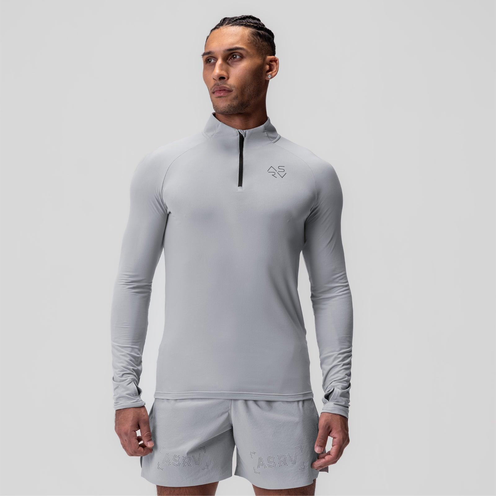 0906. Thermal Training Quarter Zip - Slate Grey "Cyber" Product Image