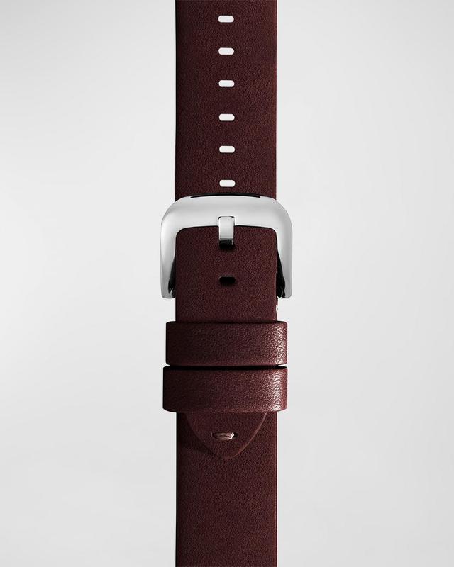 Shinola Grizzly Classic Interchangeable Leather Watchband, 20mm Product Image