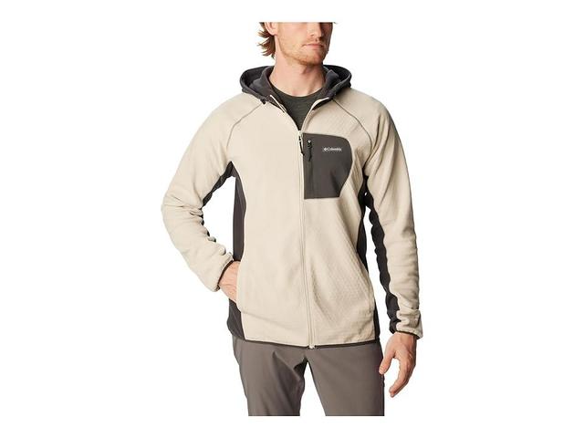 Columbia Outdoor Tracks Hooded Full Zip (Dark Stone/Shark) Men's Clothing Product Image