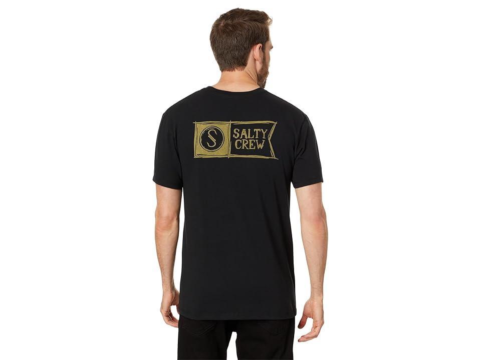 Salty Crew Sketchy Alpha Premium Short Sleeve Tee (Mustard) Men's T Shirt Product Image