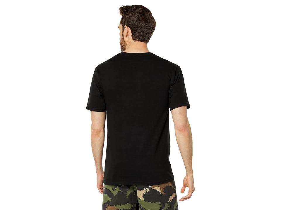 Volcom Crisp Stone Short Sleeve Tee (Black 2) Men's T Shirt Product Image