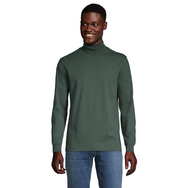 Mens Lands End Super-T Turtleneck Rich Red Product Image