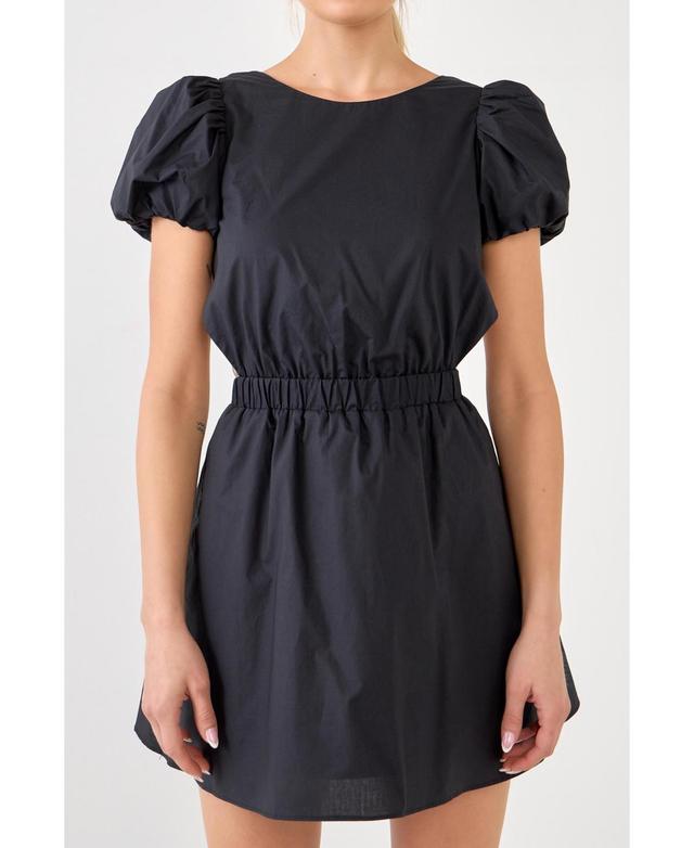 English Factory Womens Cut-Out Poplin Mini Dress Product Image