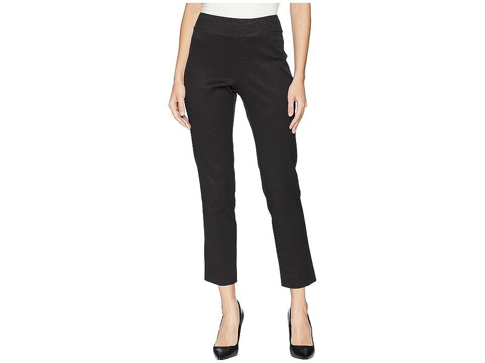 Krazy Larry Pull-On Pique Ankle Pants (Black) Women's Casual Pants Product Image