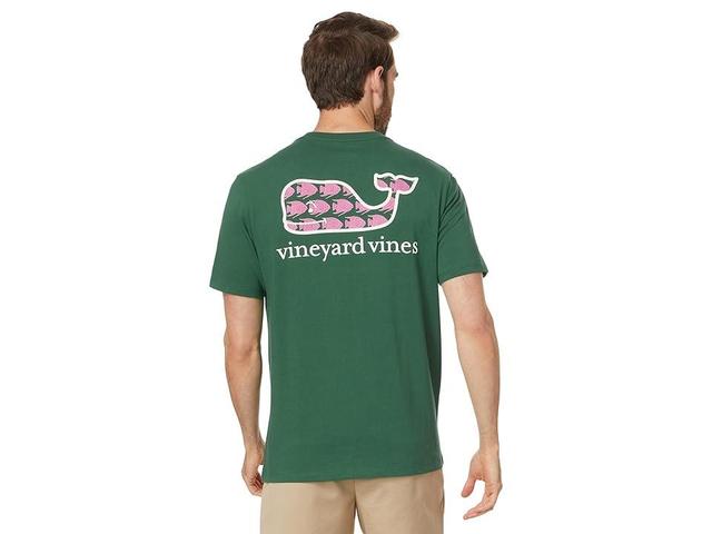 Vineyard Vines Fish Stamp Whale Fill Short Sleeve Tee (Hunter ) Men's T Shirt Product Image