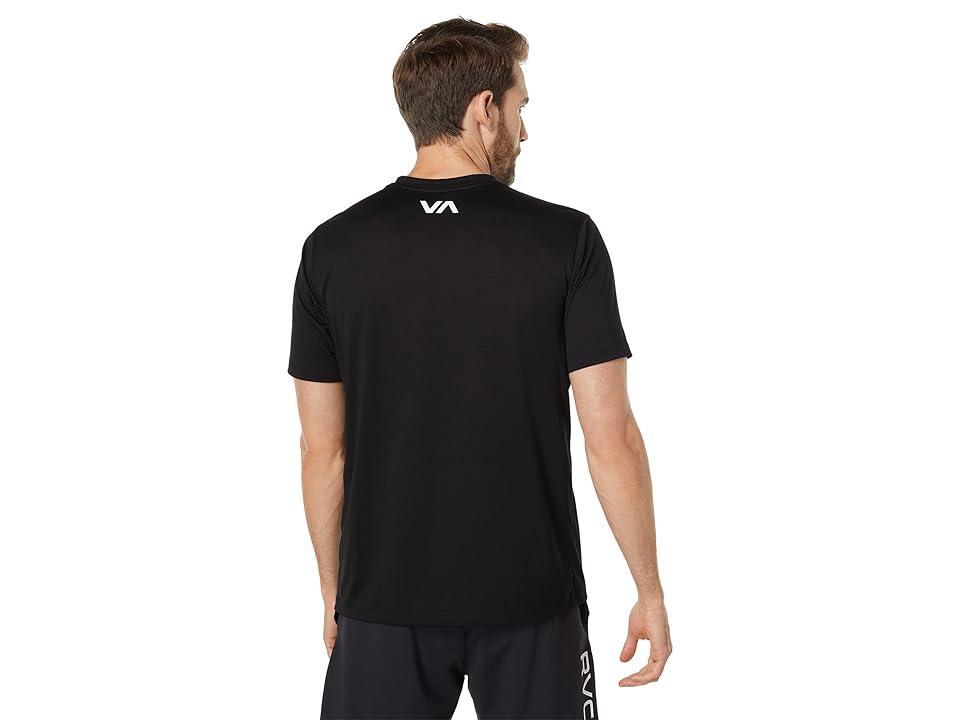 RVCA Icon Short Sleeve Tee (Black) Men's Clothing Product Image