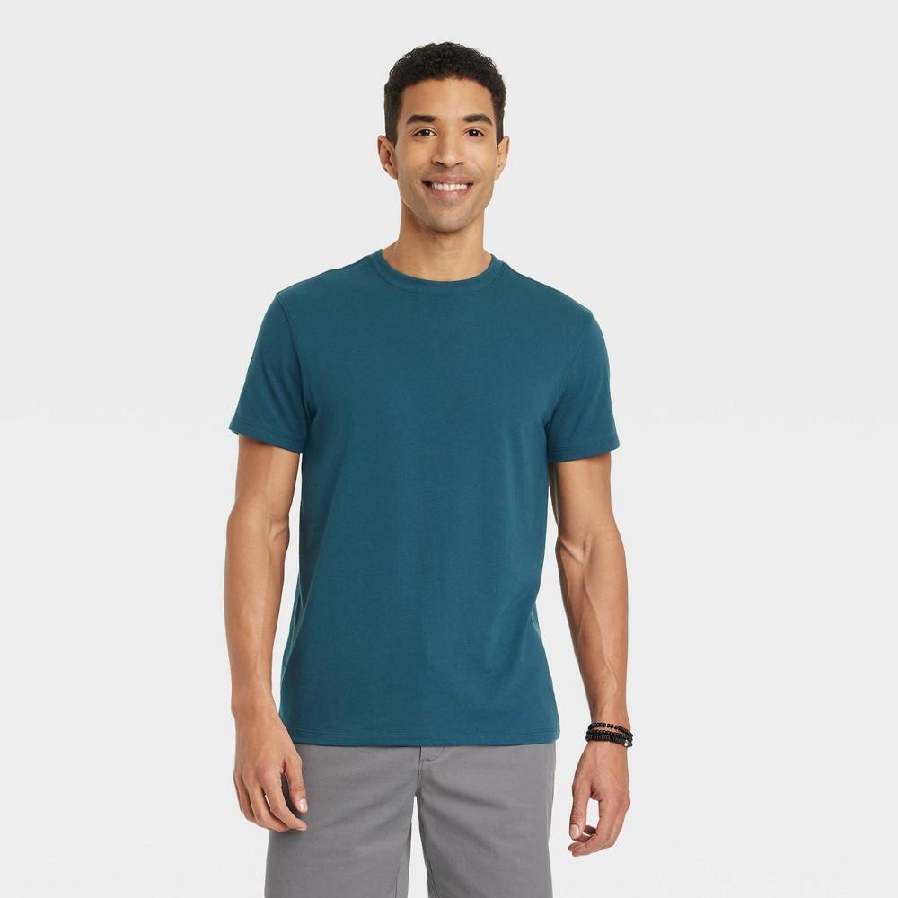 Mens Big & Tall Every Wear Short Sleeve T-Shirt - Goodfellow & Co Thunderbolt Blue 3XL Product Image