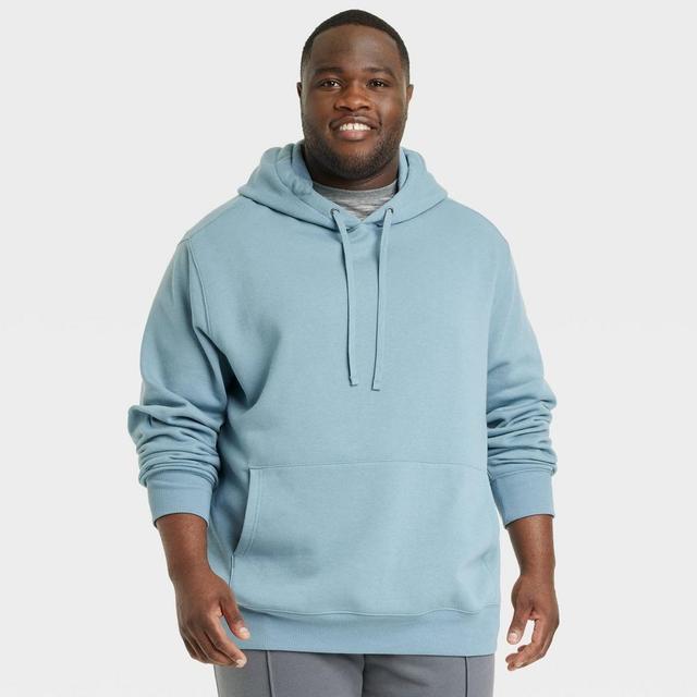 Mens Big & Tall Hooded Sweatshirt - Goodfellow & Co Teal Blue 3XL Product Image