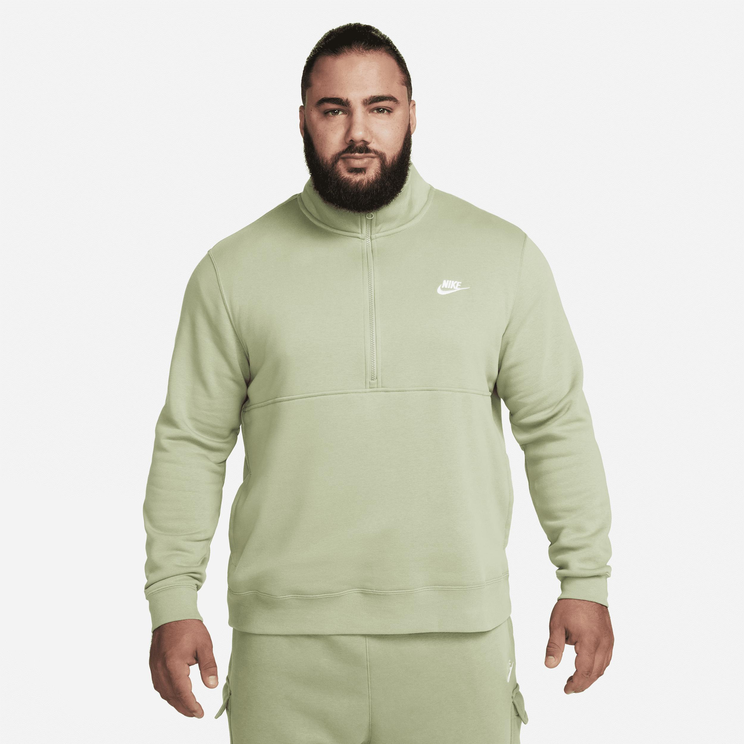 Mens Nike Sportswear Club Brushed-Back 1/2-Zip Pullover Product Image